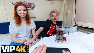 Fiatal vörös mia anal dugást vállal idegen figyelemért a vonaton